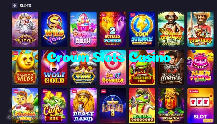 Crown Slots Casino casino presented on mobile device in Pakistan with slots and live games